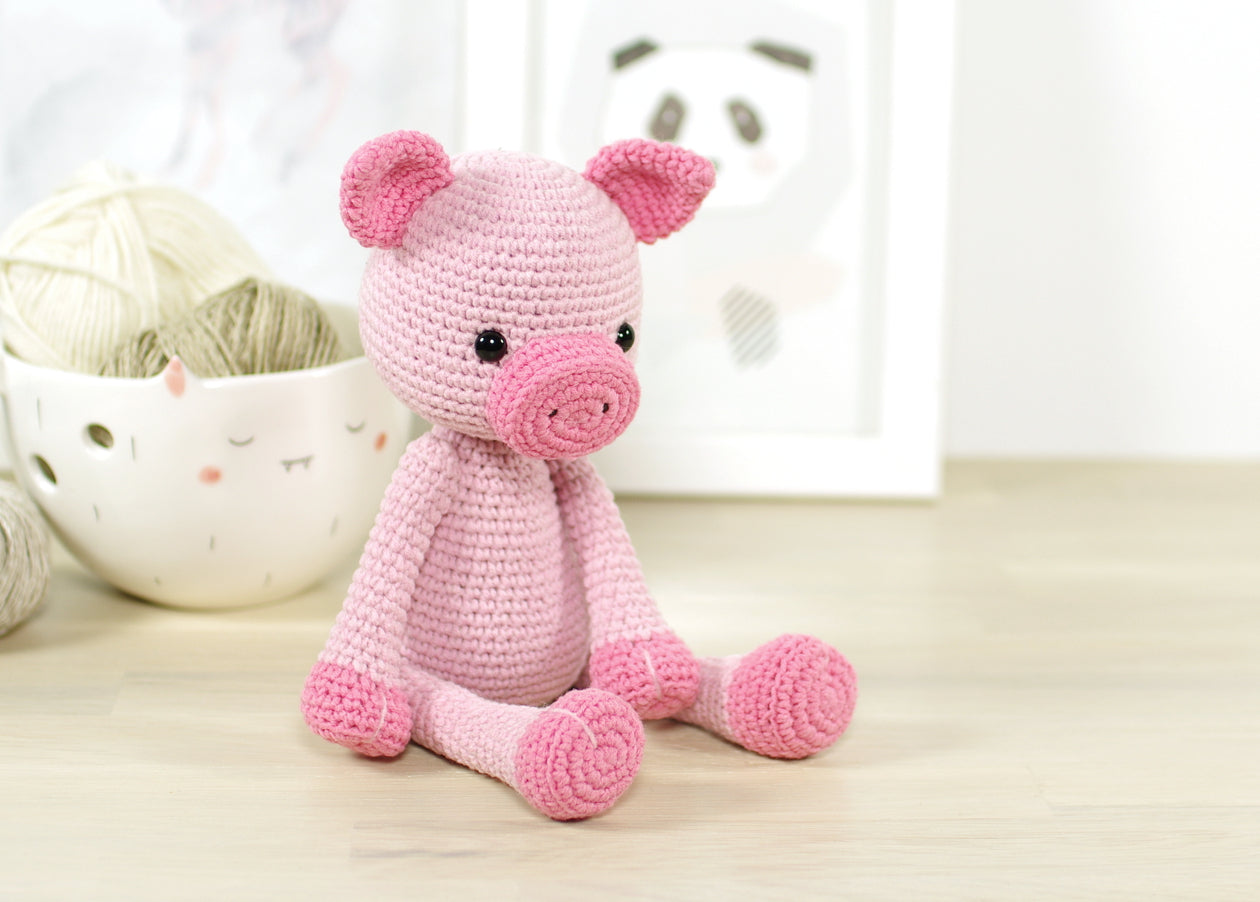 Free Pig Crochet Pattern - Presley the Pig by Nicole Chase
