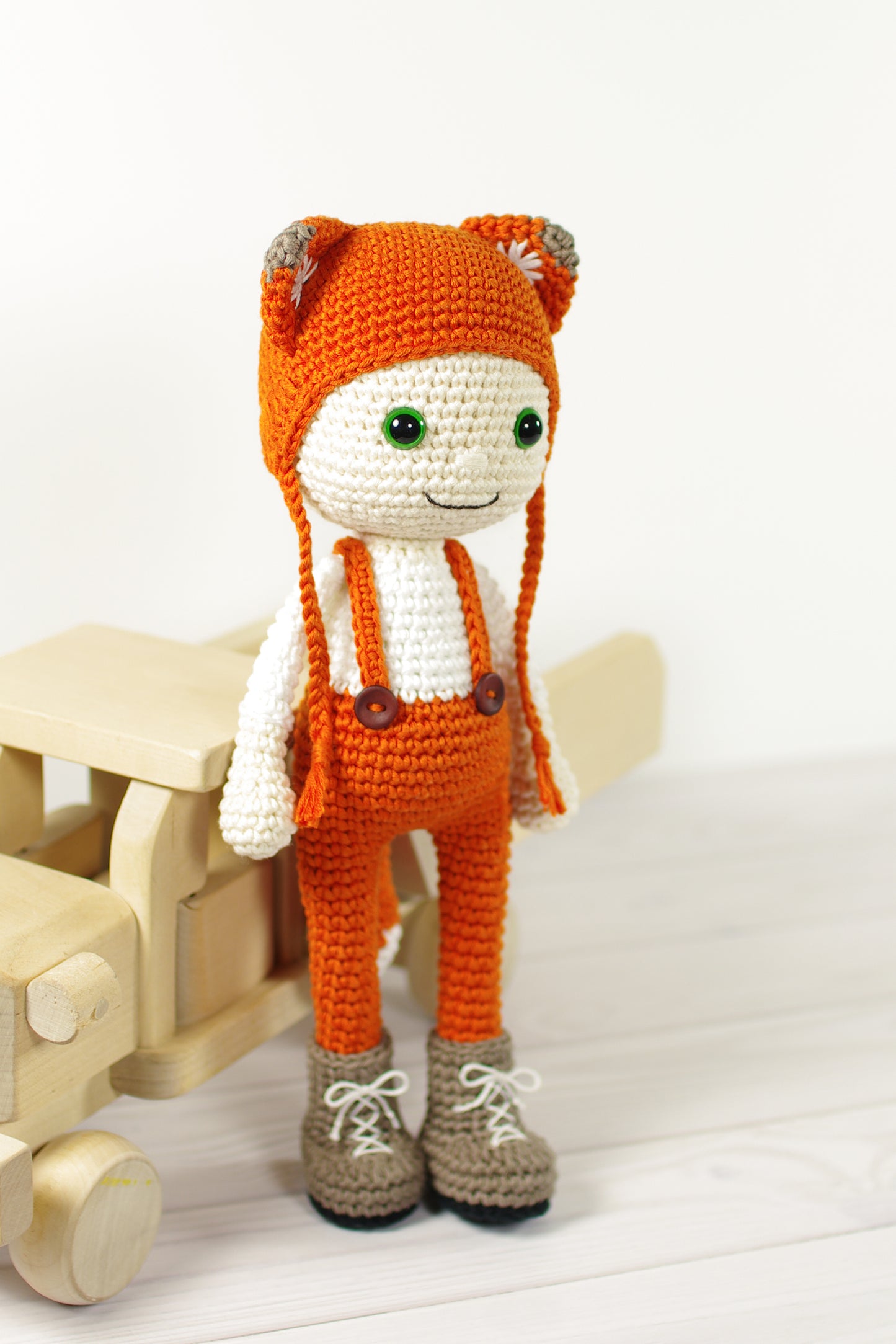 Crochet Pattern - Doll in a Fox Costume