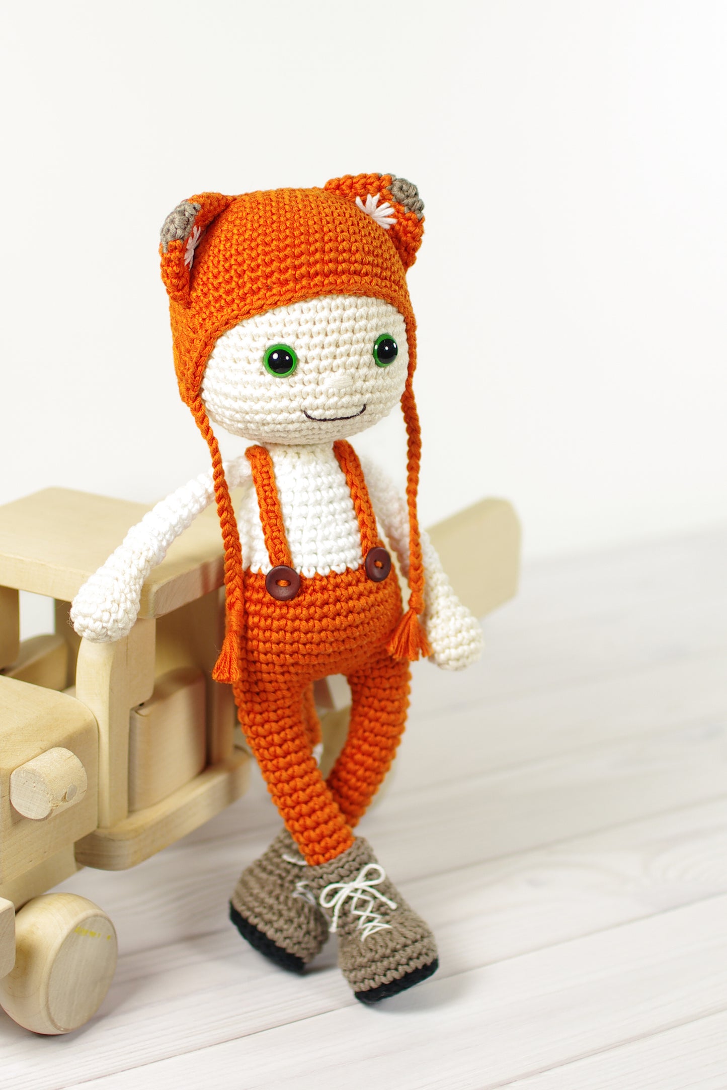 Crochet Pattern - Doll in a Fox Costume