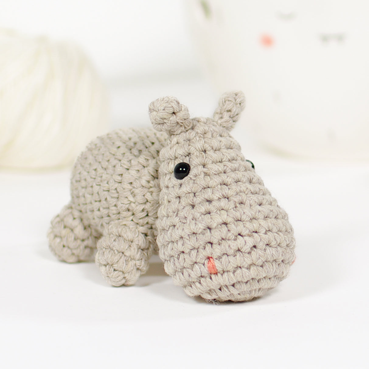 Crochet Pattern - Small Hippo
