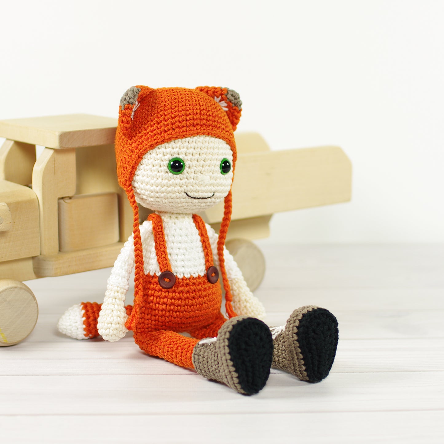 Crochet Pattern - Doll in a Fox Costume