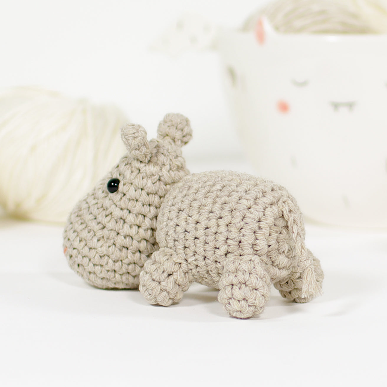 Crochet Pattern - Small Hippo