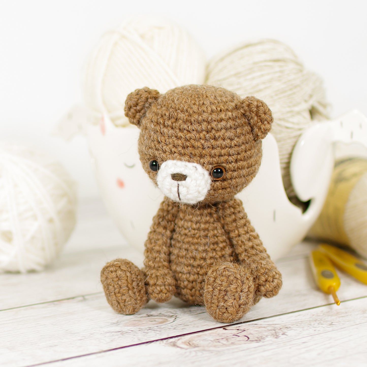 Crochet Pattern - Edward the Small Teddy Bear