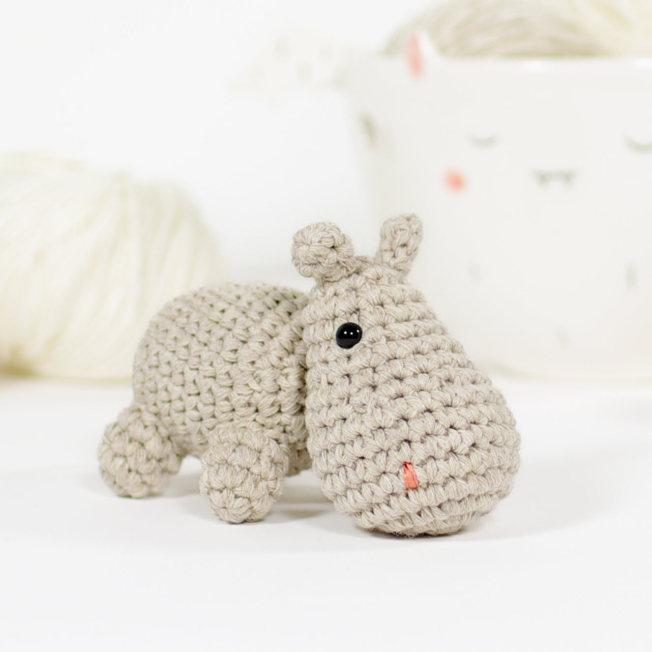 Crochet Pattern - Small Hippo