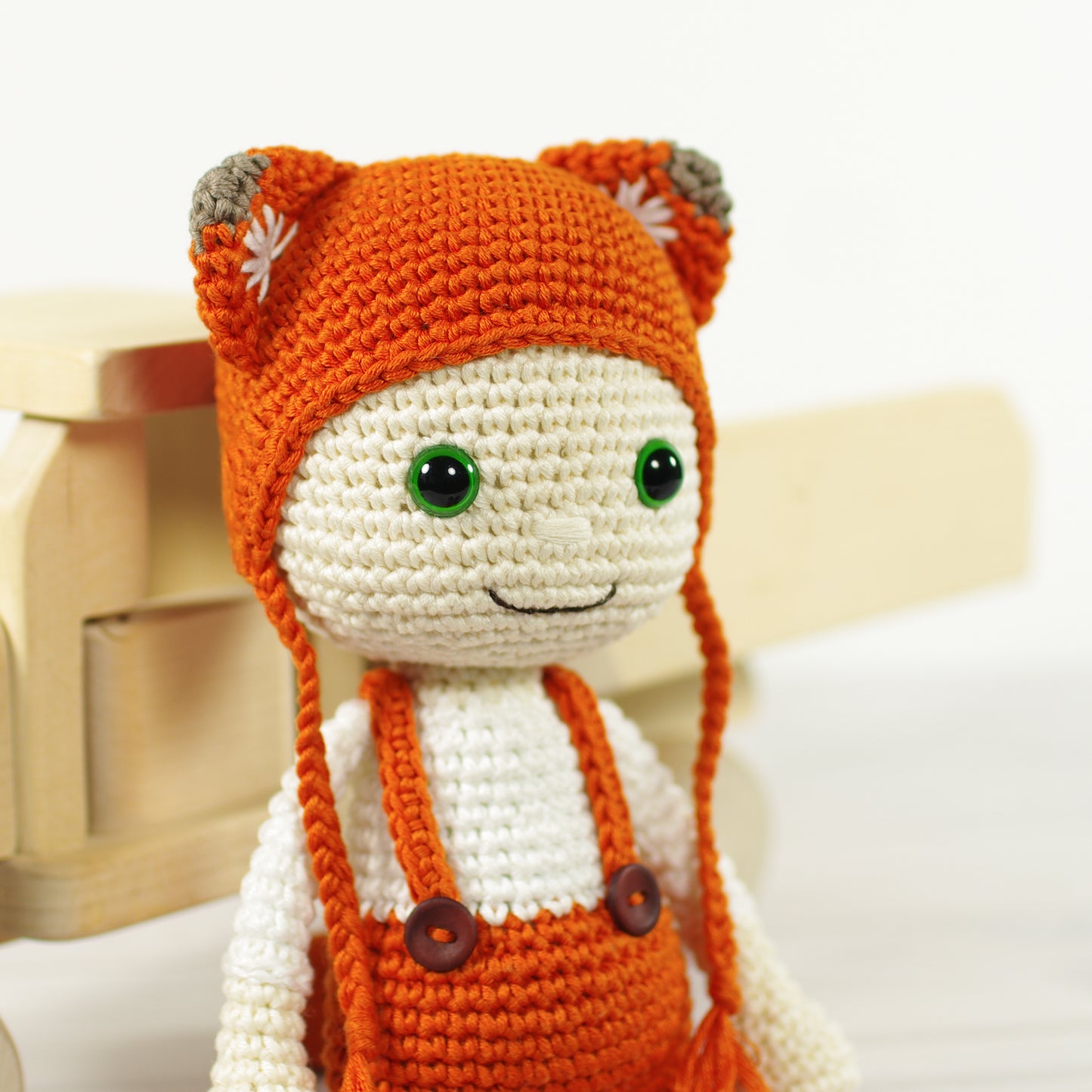Crochet Pattern - Doll in a Fox Costume