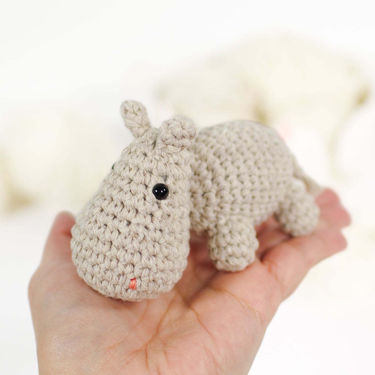 Crochet Pattern - Small Hippo