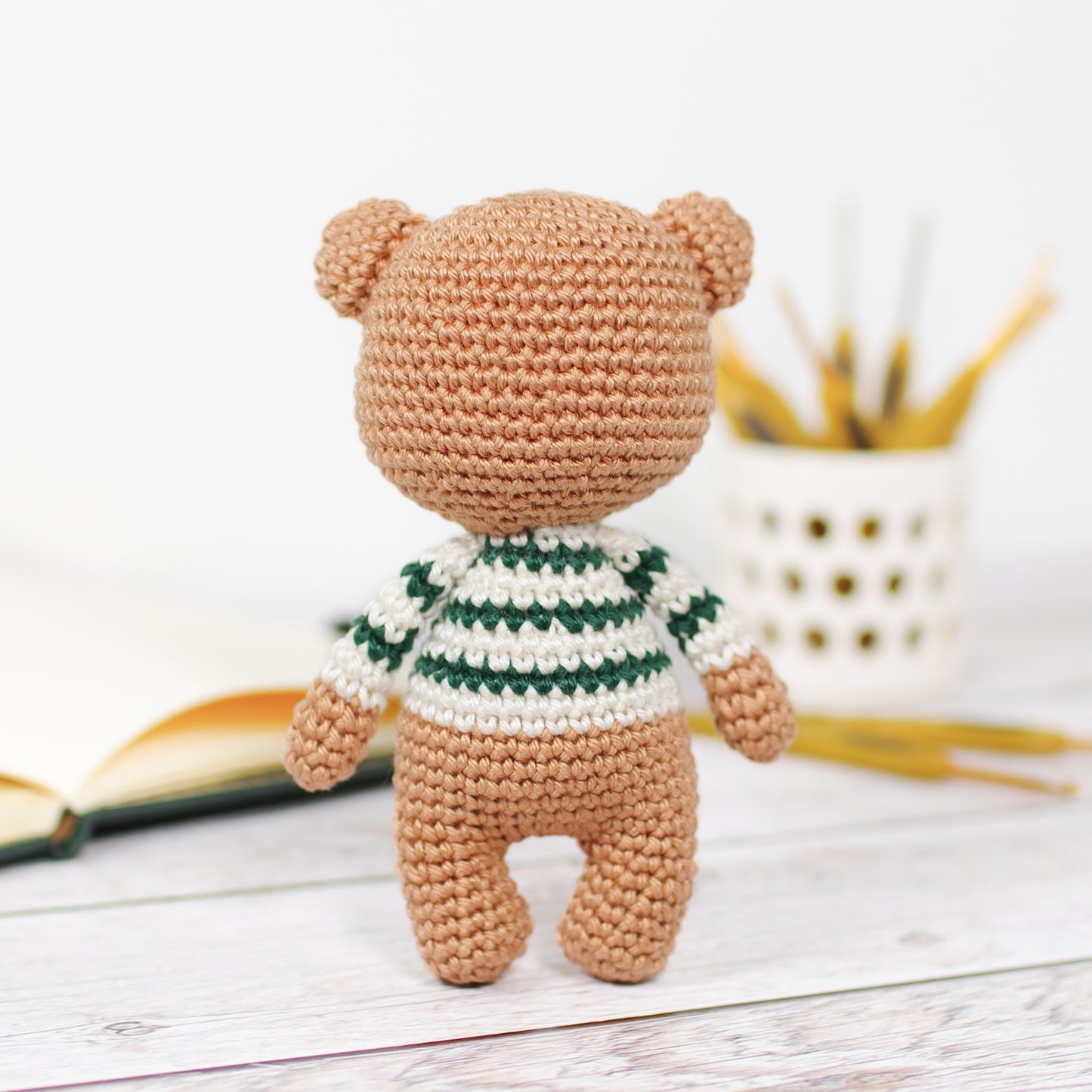 PATTERN: Little Teddy Bear in a Stripy Sweater