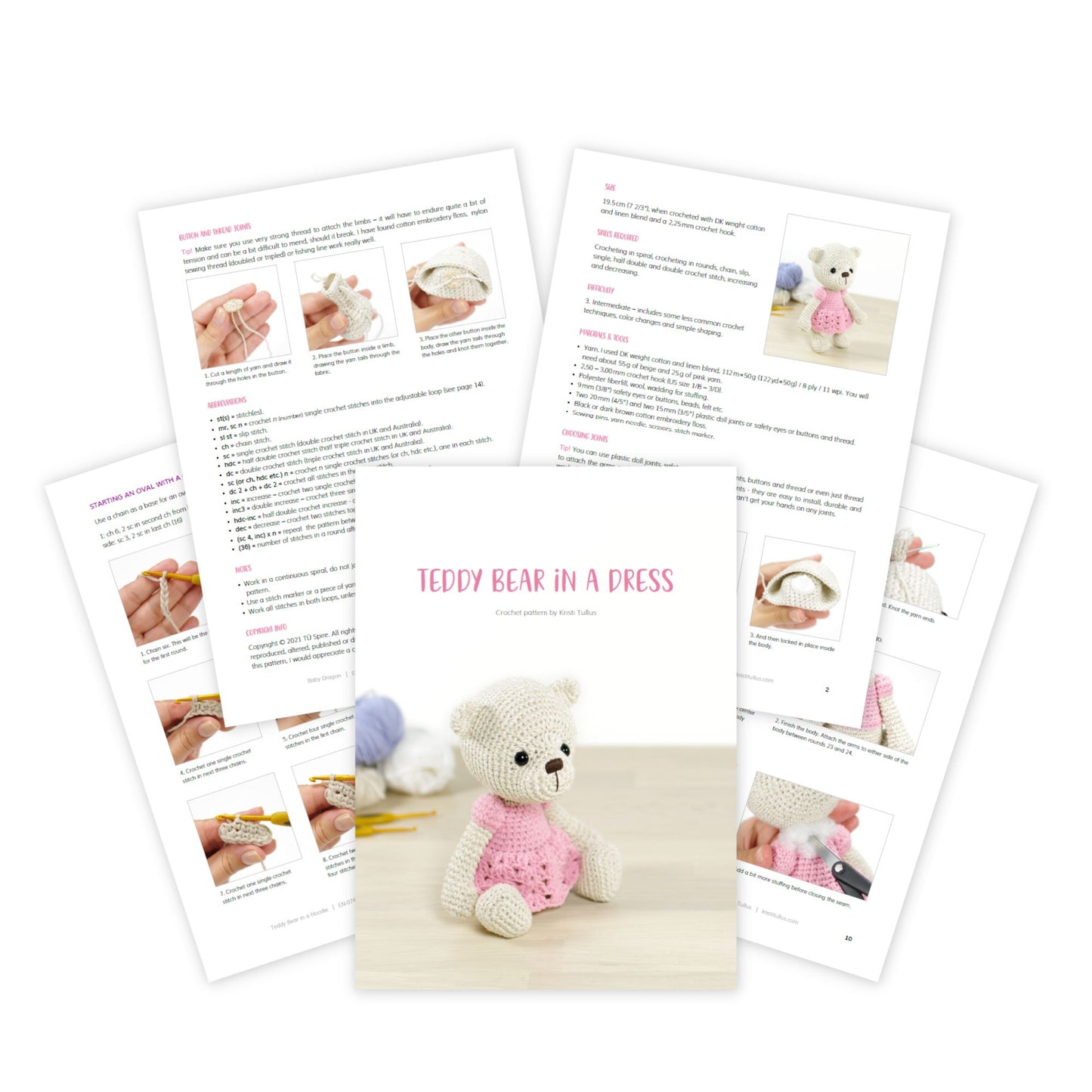 PATTERN: Teddy Bear in a Dress