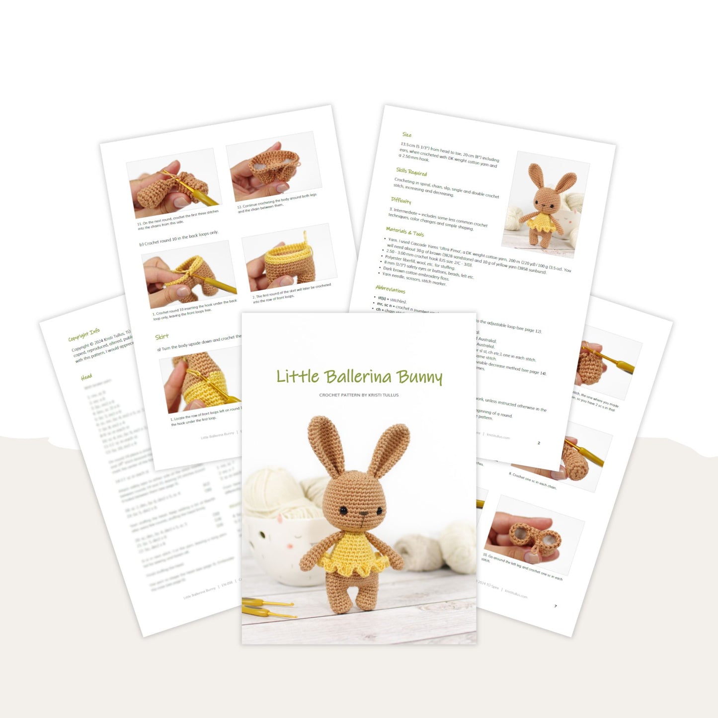 Crochet pattern - Little Ballerina Bunny