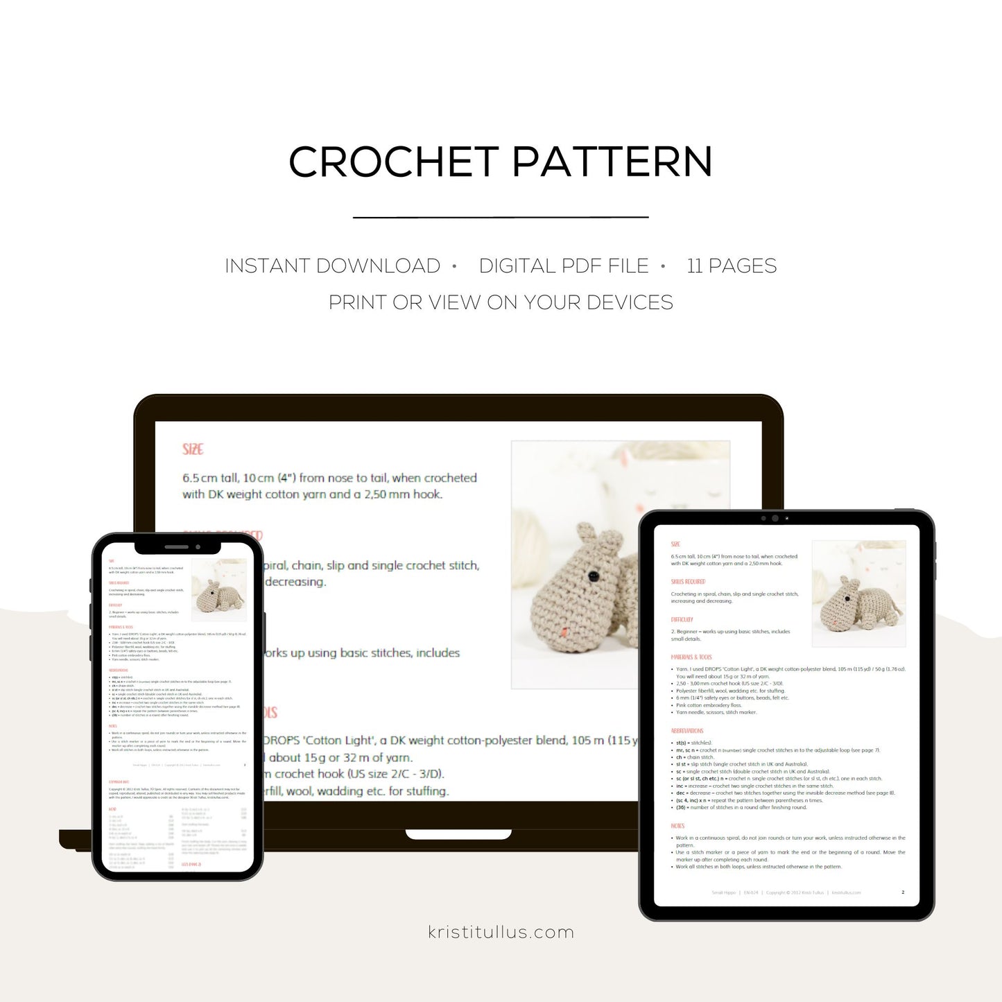 PATTERN: Small Hippo