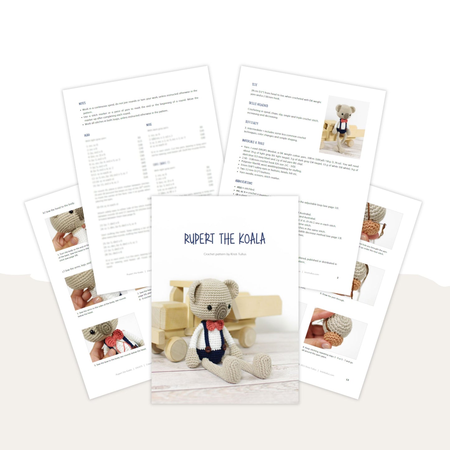 Crochet Pattern - Rupert the Koala