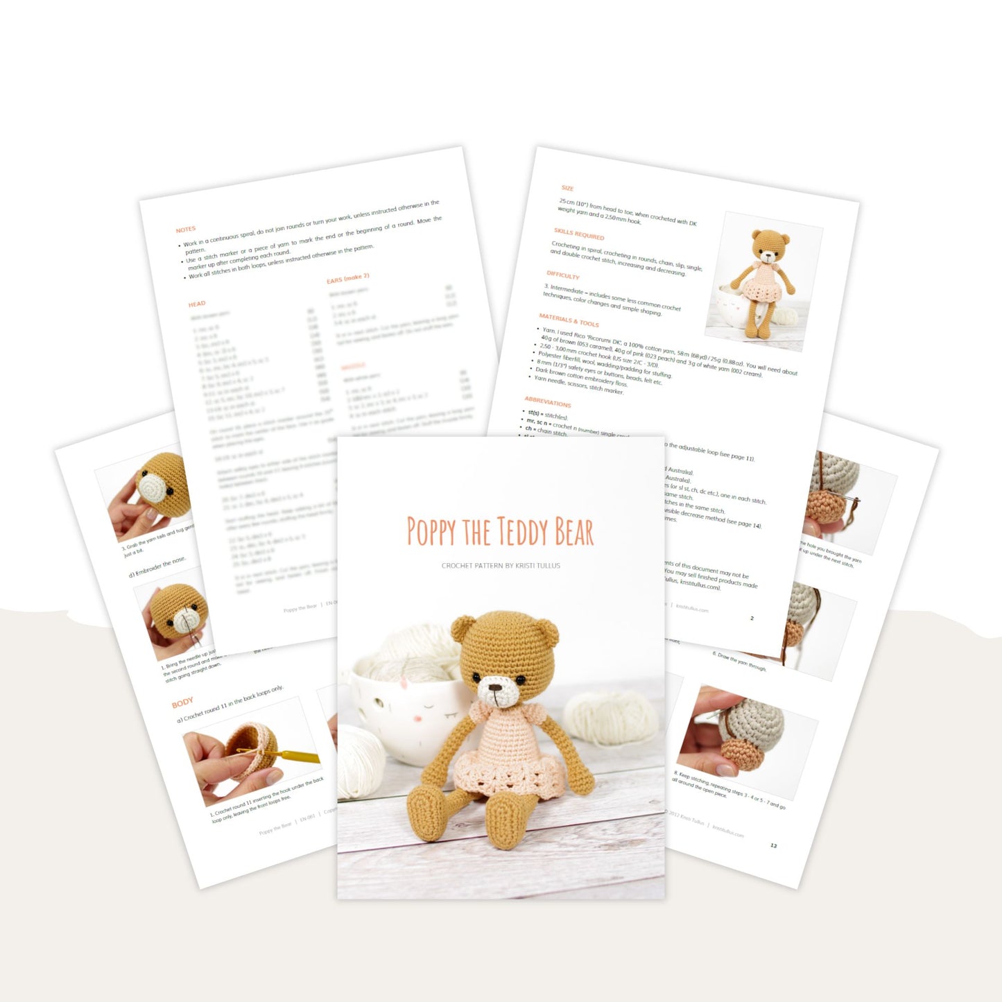 Crochet Pattern - Poppy the Teddy Bear
