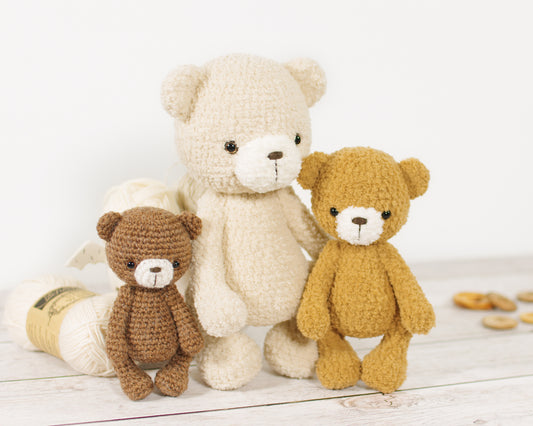 Crochet Pattern - Teddy Bear Family