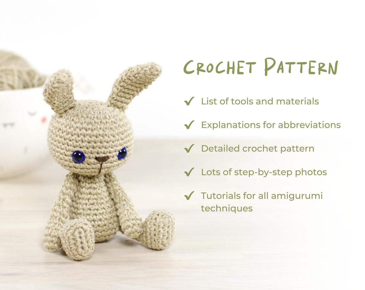 Crochet Pattern - Small Bunny