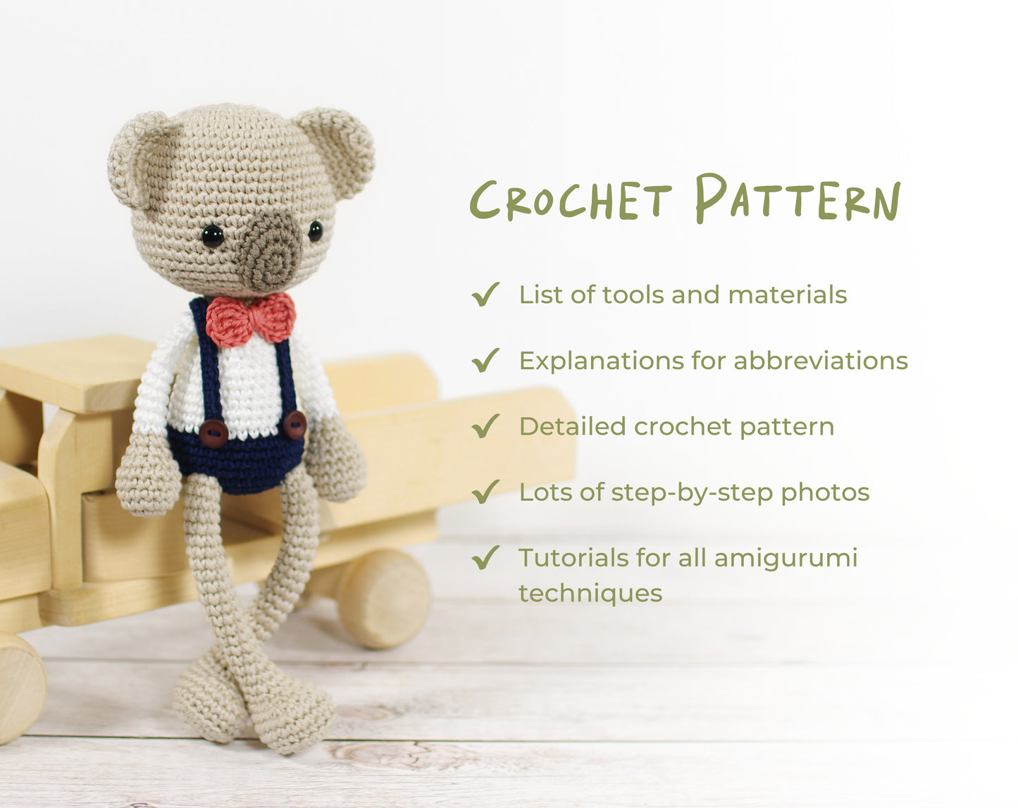 Crochet Pattern - Rupert the Koala