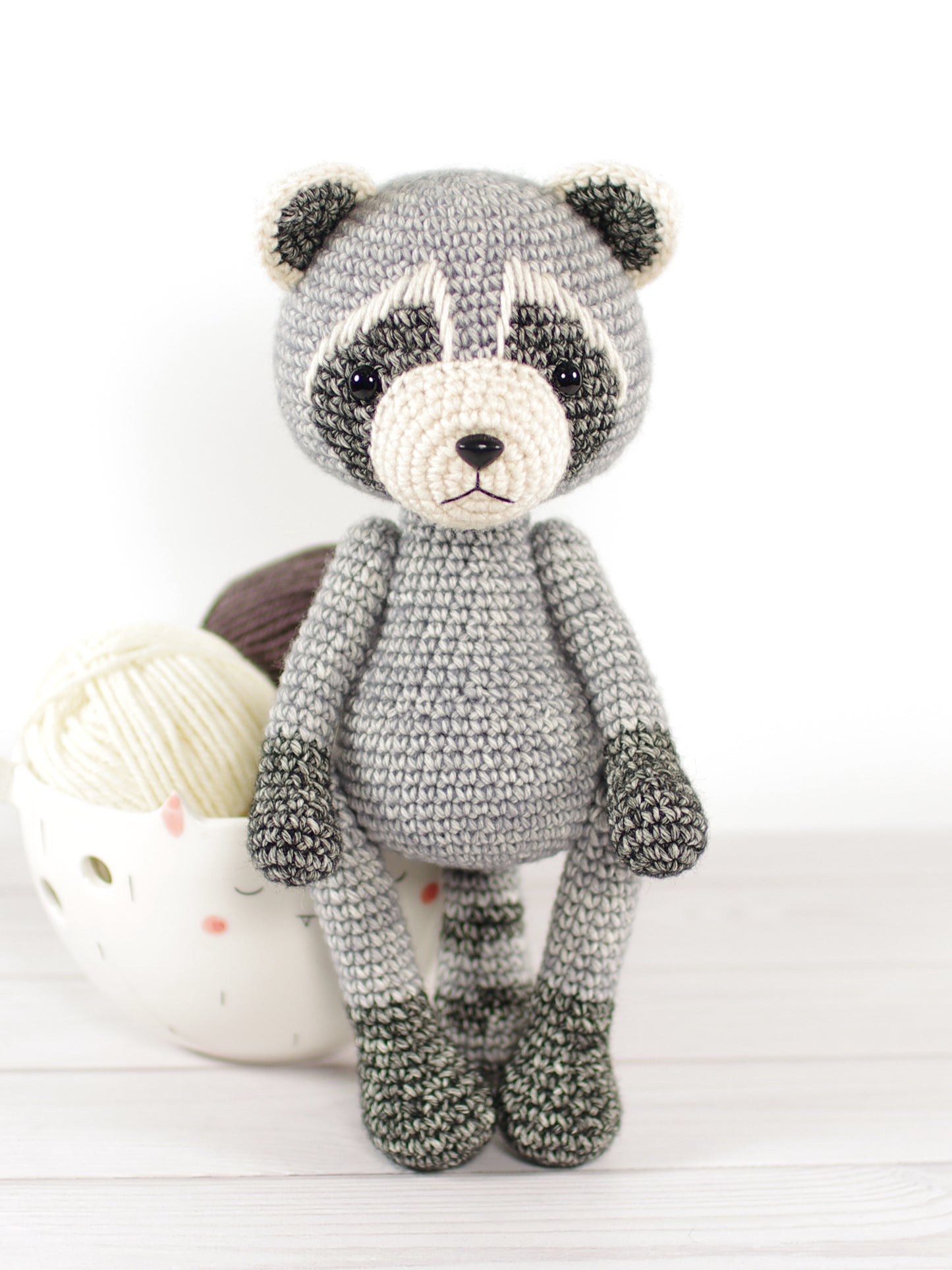 Crochet Pattern - Pebbles the Raccoon