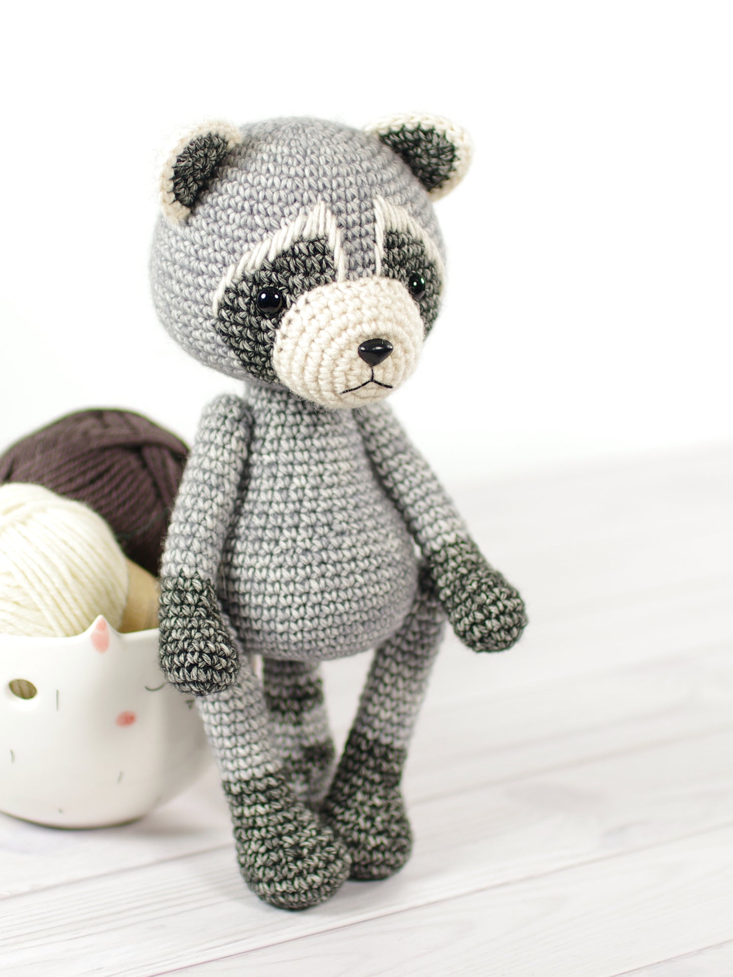 Crochet Pattern - Pebbles the Raccoon