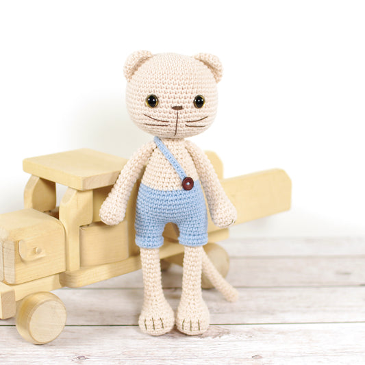 Crochet Pattern - Cat in Shorts