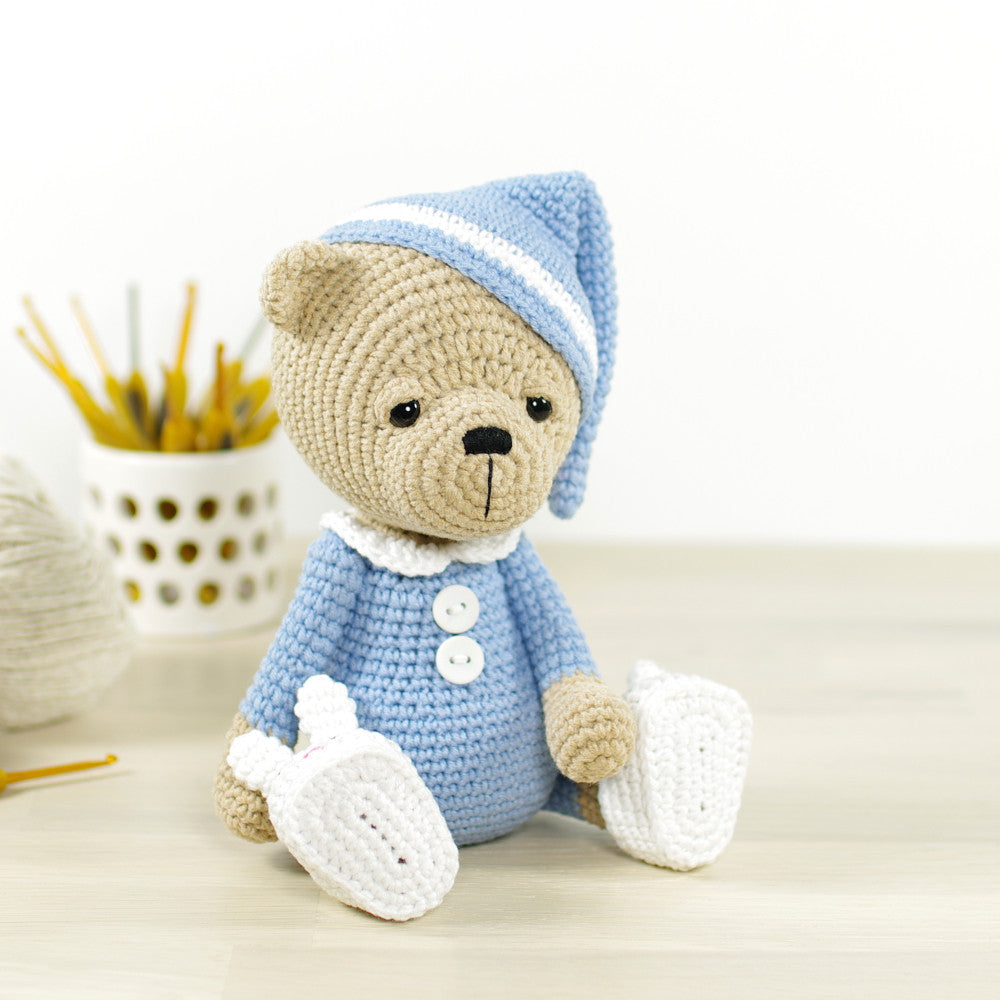 PATTERN: Sleepy Teddy Bear in Pajamas – Kristi Tullus