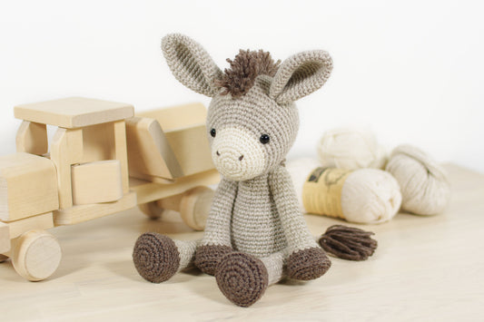 Adding Yarn Hair to Crocheted Toys