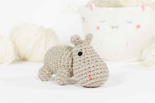 Free Crochet Pattern - Small Hippo
