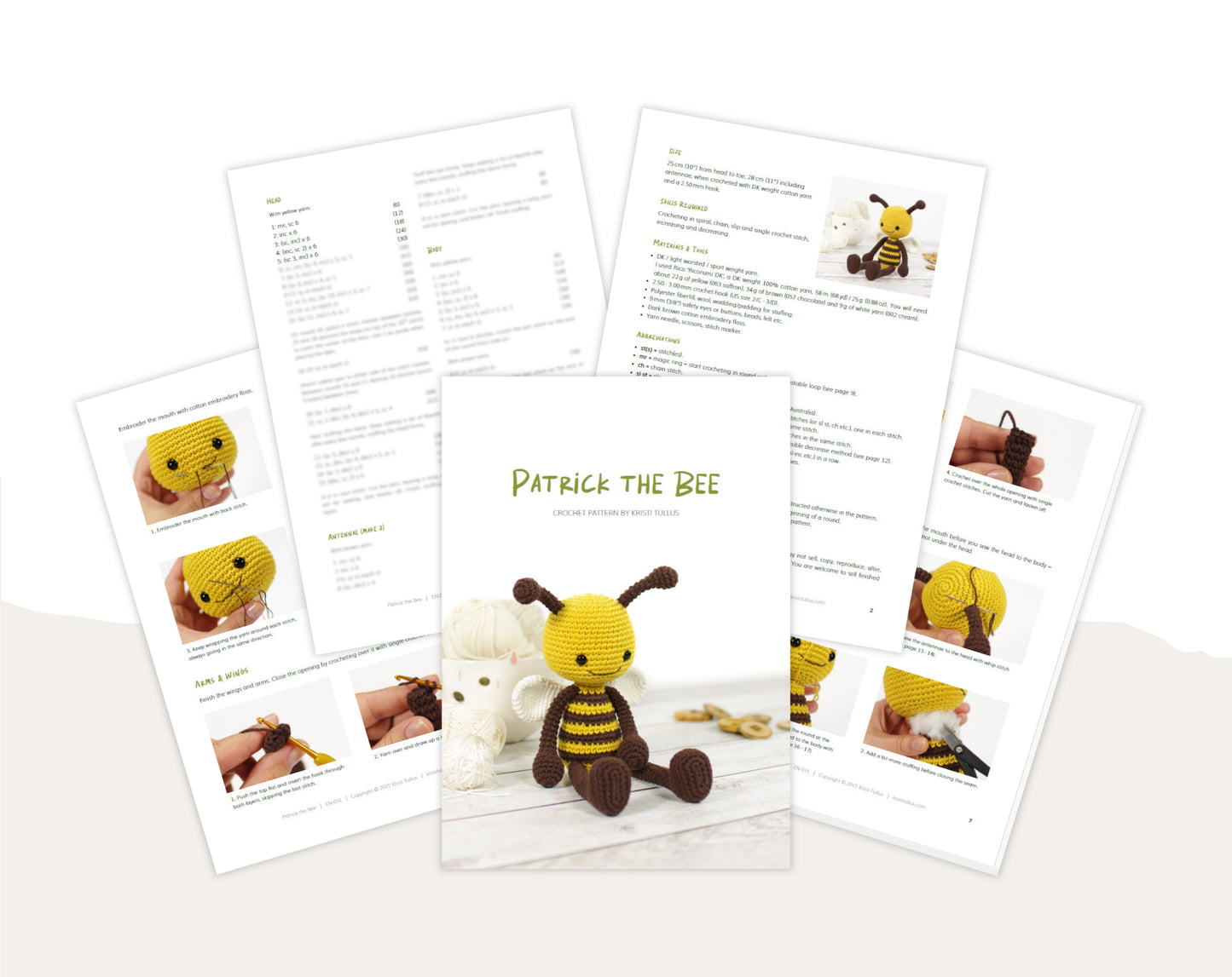 Crochet Pattern - Patrick the Bee