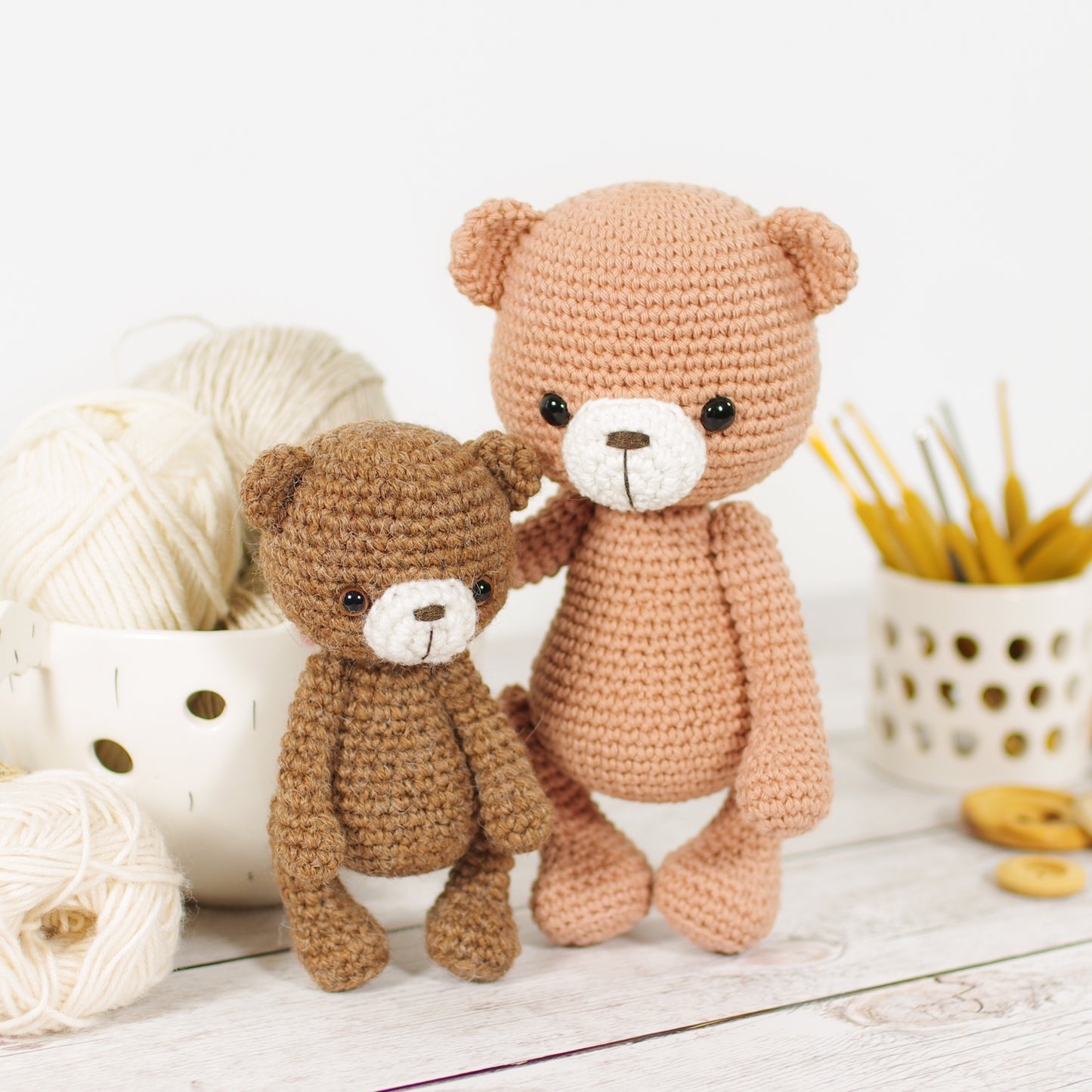 Crochet Pattern - Teddy Bear Family