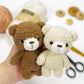 Crochet Pattern - Oliver the Tiny Teddy Bear