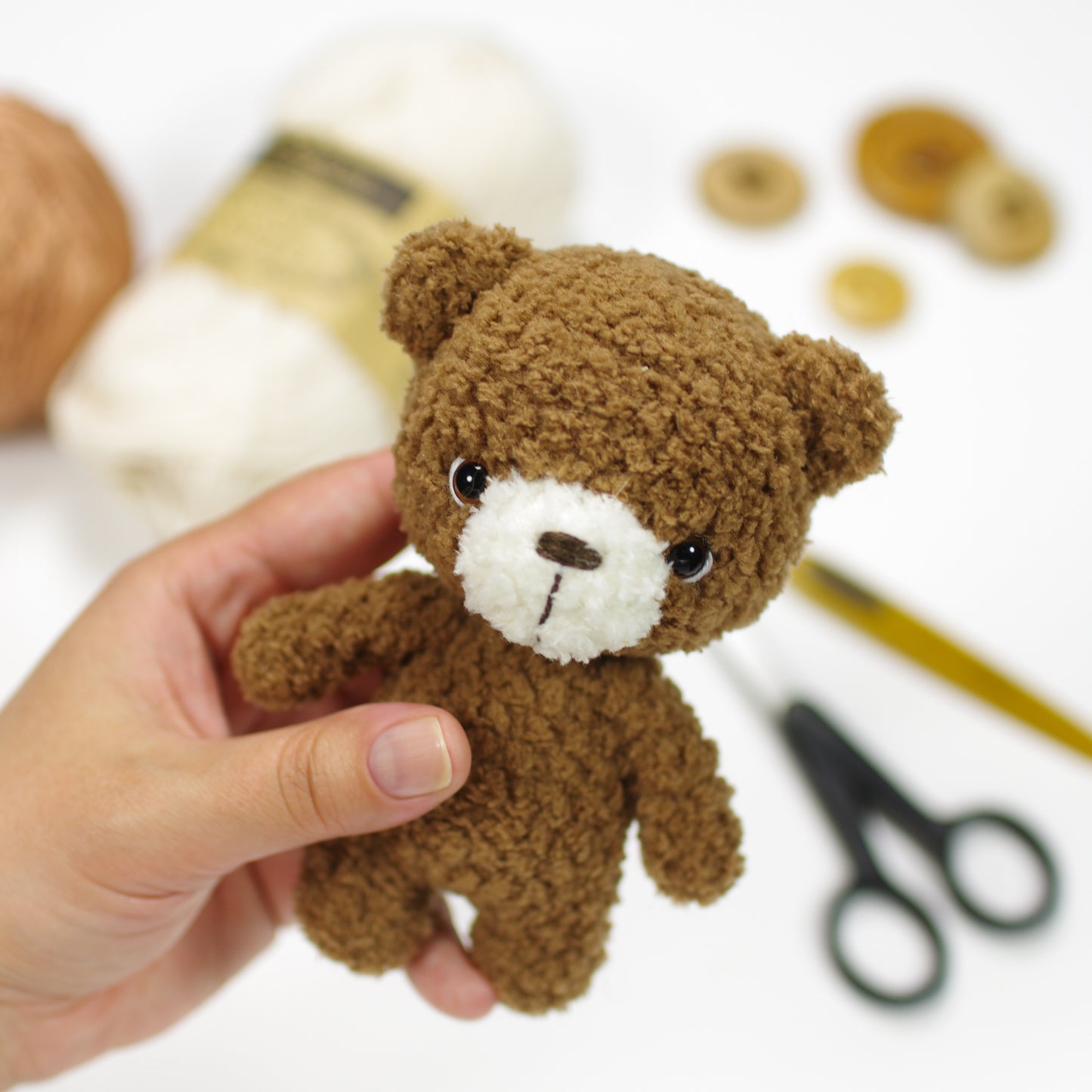 Crochet Pattern - Oliver the Tiny Teddy Bear