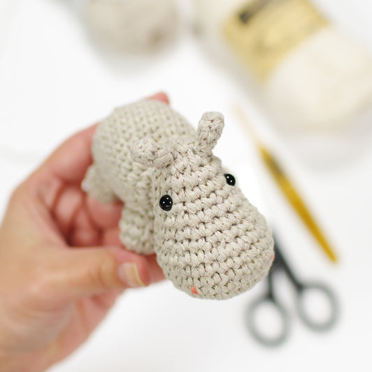 Crochet Pattern - Small Hippo