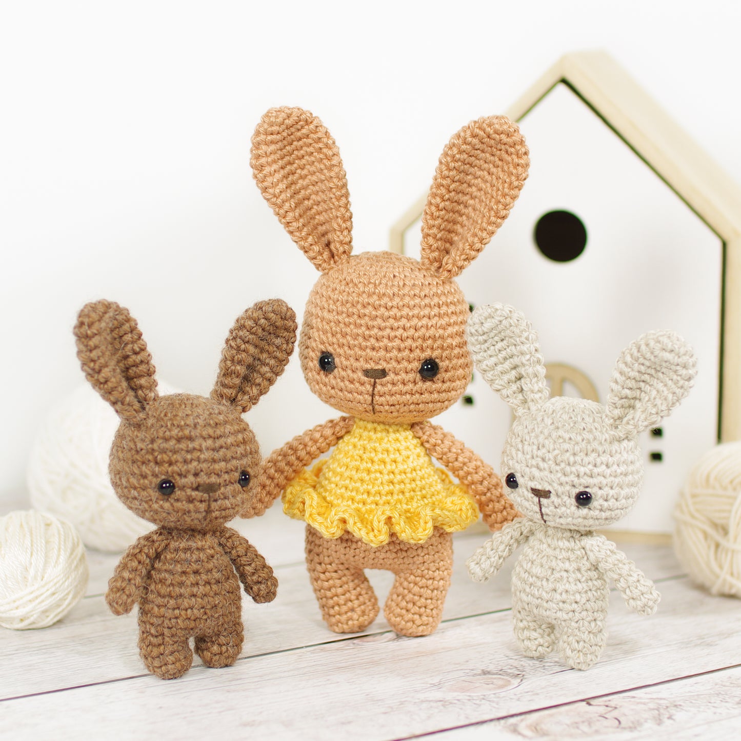 Crochet Pattern - Little Bunny Family