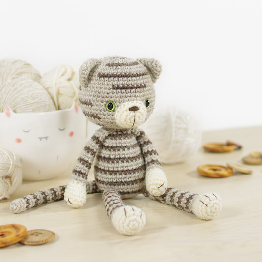 Crochet Pattern - Clay the Stripy Cat