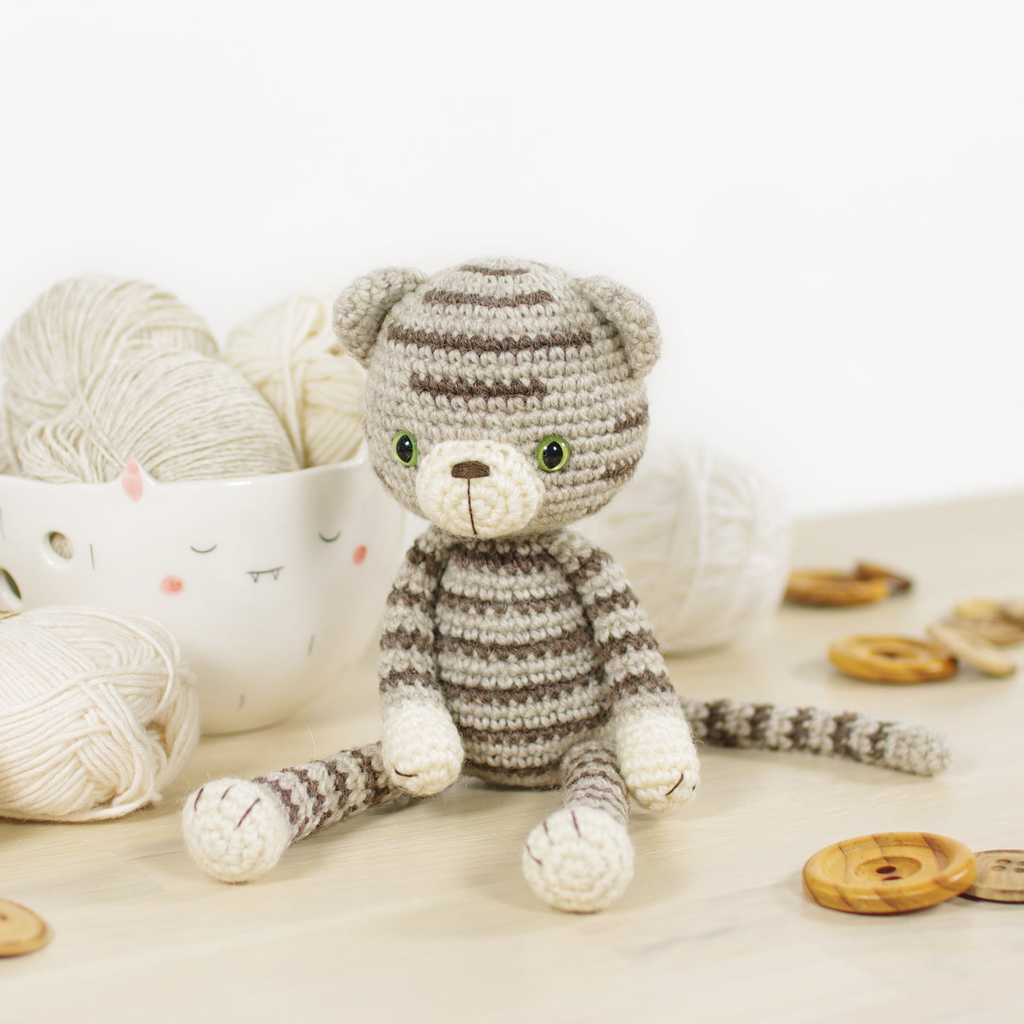 Crochet Pattern - Clay the Stripy Cat