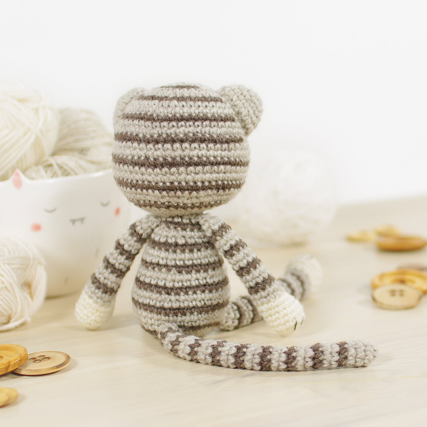 Crochet Pattern - Clay the Stripy Cat