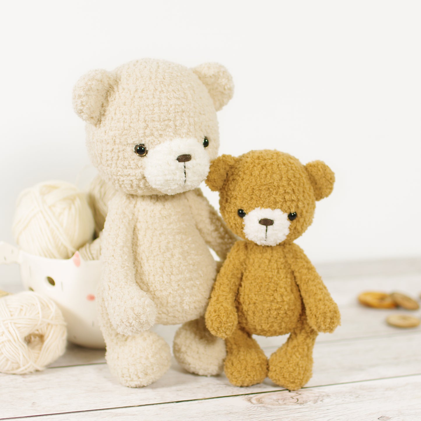 Crochet Pattern - Teddy Bear Family