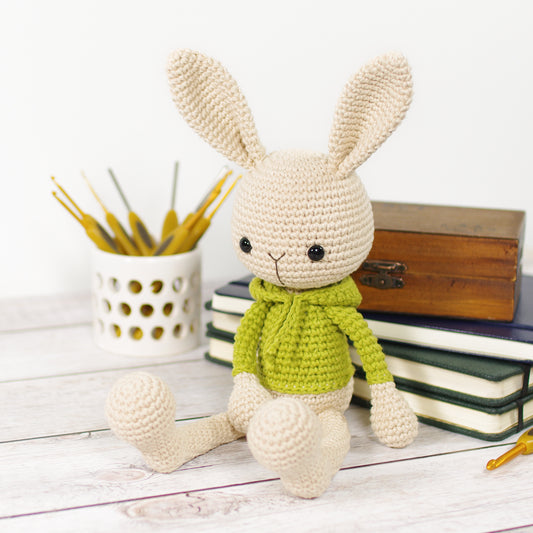 Crochet Pattern - Cedric the Bunny in a Hoodie