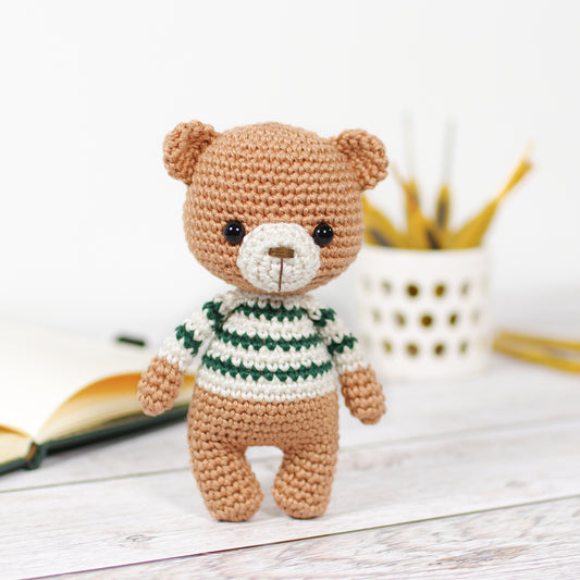 PATTERN: Little Teddy Bear in a Stripy Sweater