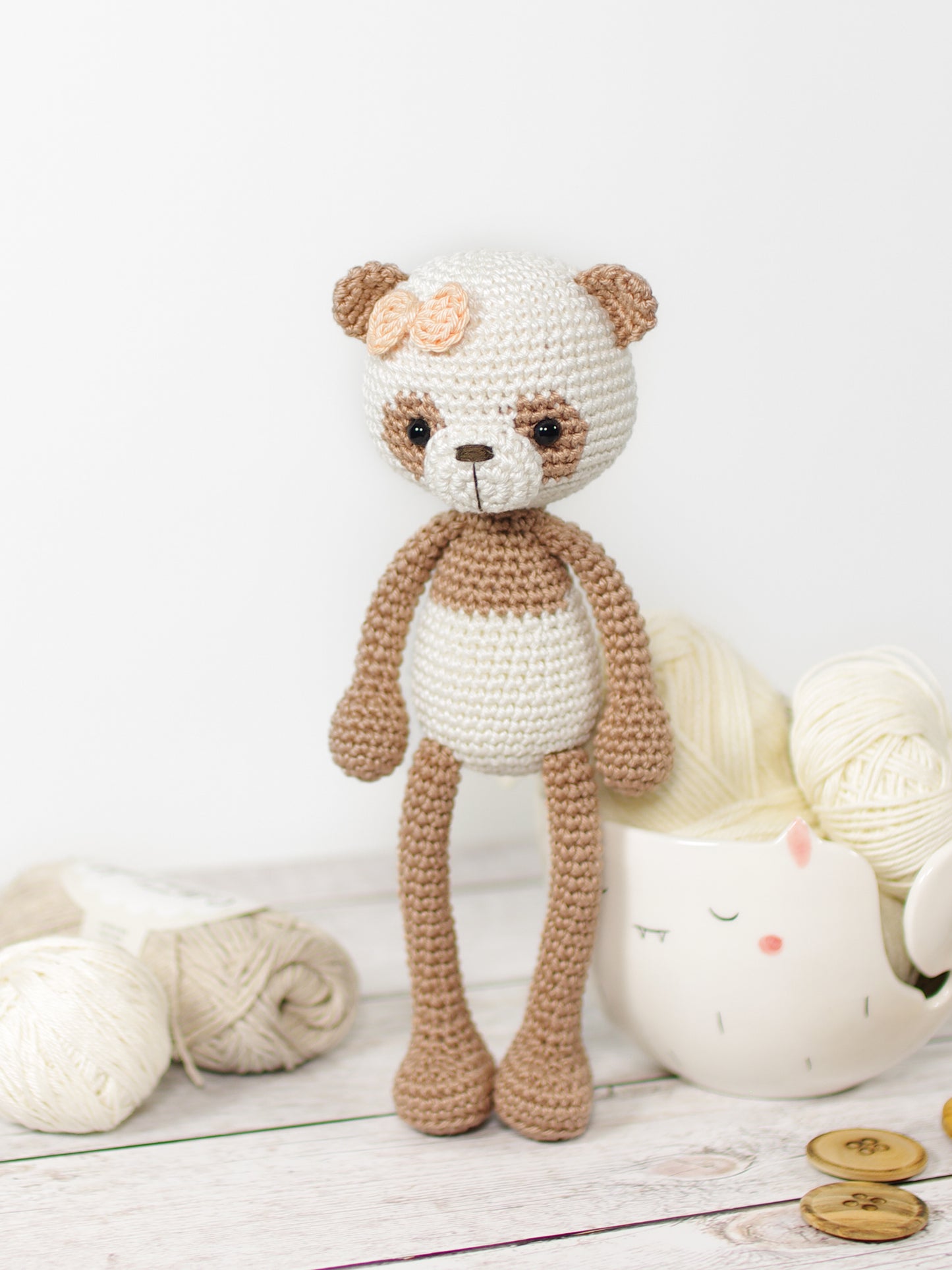 Crochet Pattern - Gracie the Panda Bear