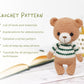 Crochet Pattern - Little Teddy Bear in a Stripy Sweater