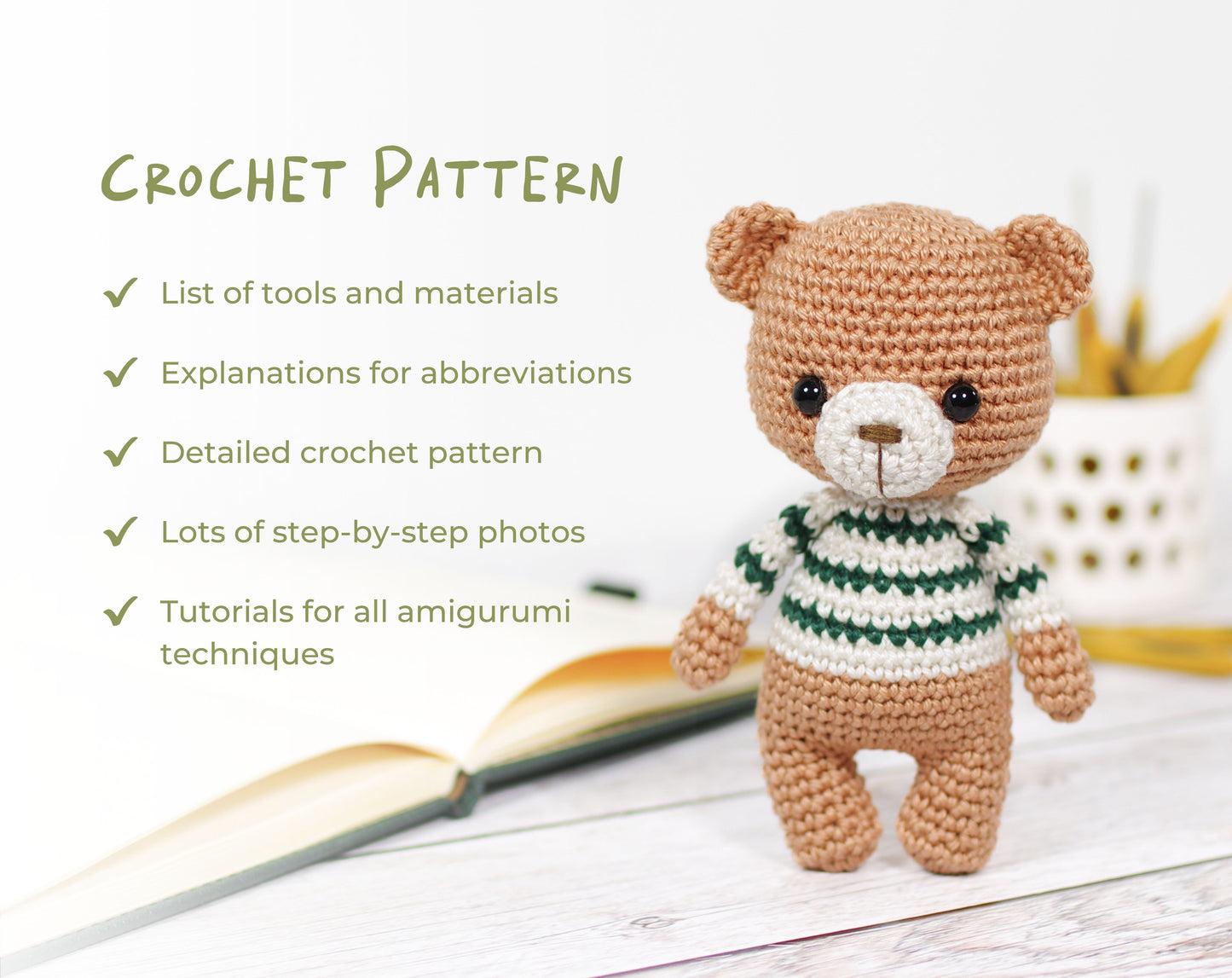 Crochet Pattern - Little Bear Family