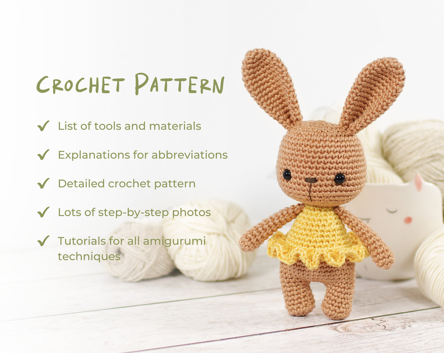 Crochet pattern - Little Ballerina Bunny