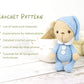 Crochet Pattern - Small Teddy Bear in Pajamas