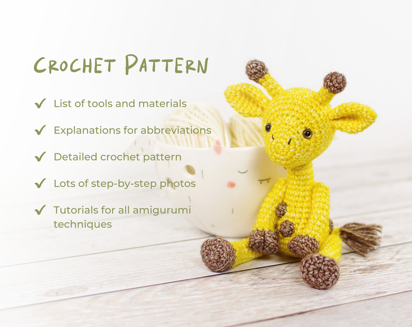 Crochet Pattern - Small Giraffe