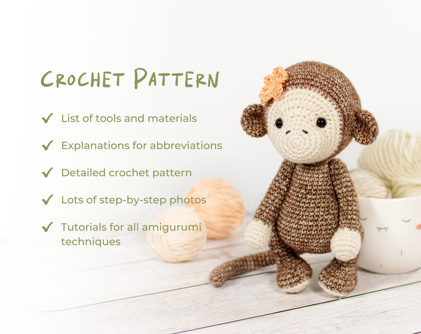 Crochet Pattern - Lucy the Monkey