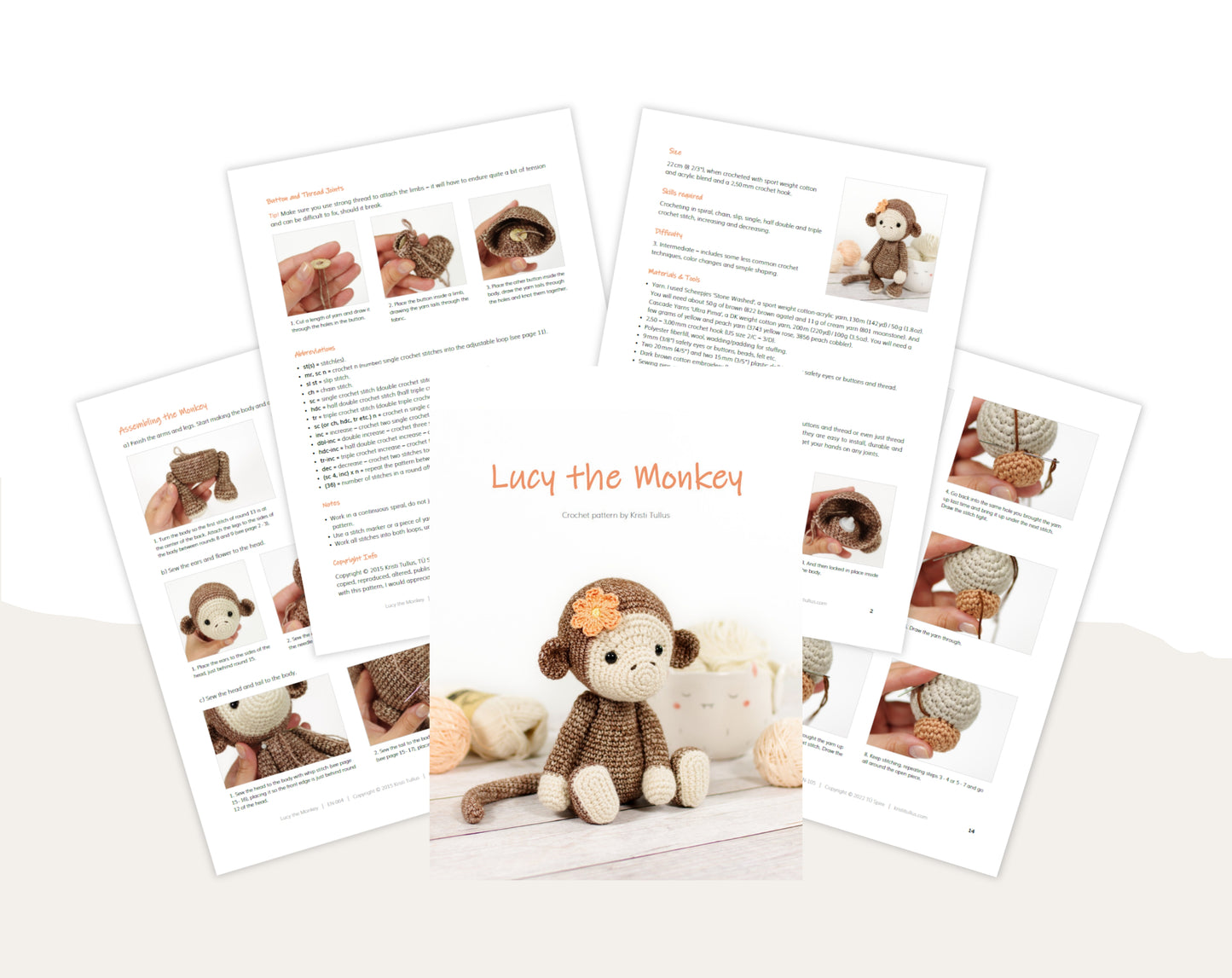 Crochet Pattern - Lucy the Monkey
