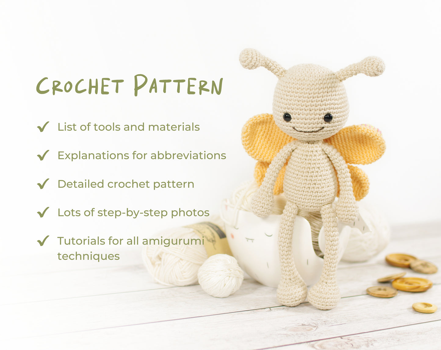 Crochet Pattern - Ellie the Butterfly