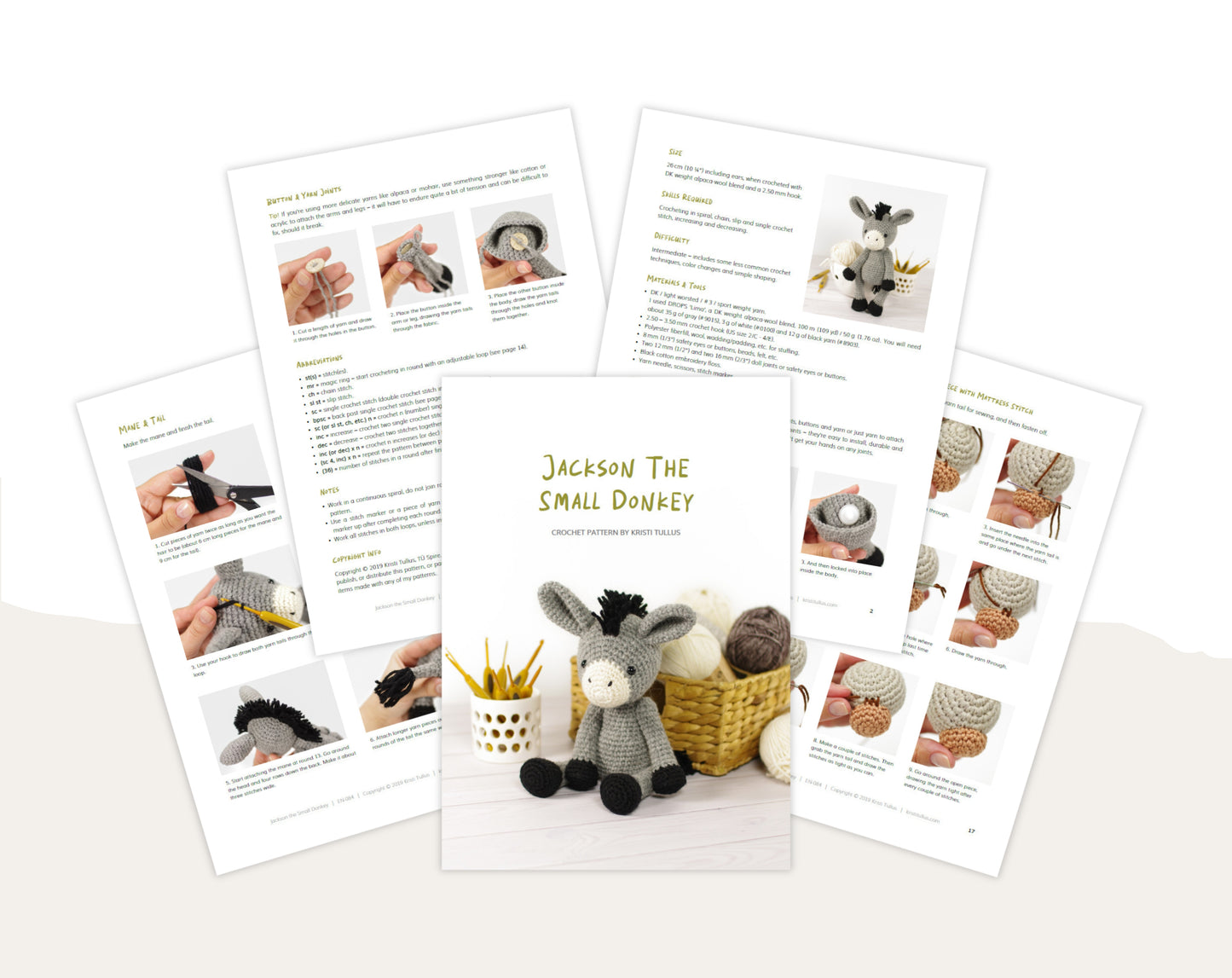 Crochet Pattern - Jackson the Small Donkey