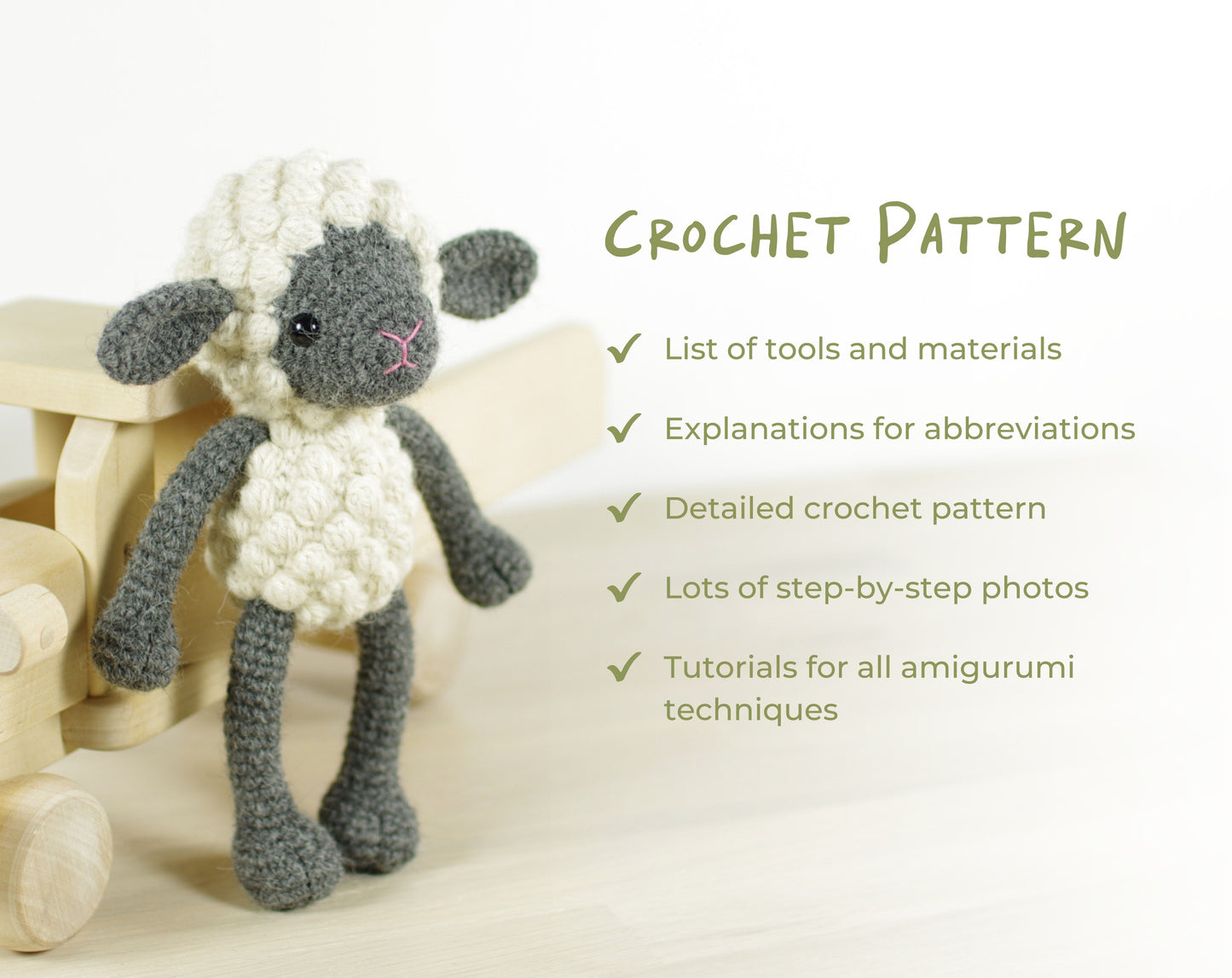 Crochet pattern - Small Sheep