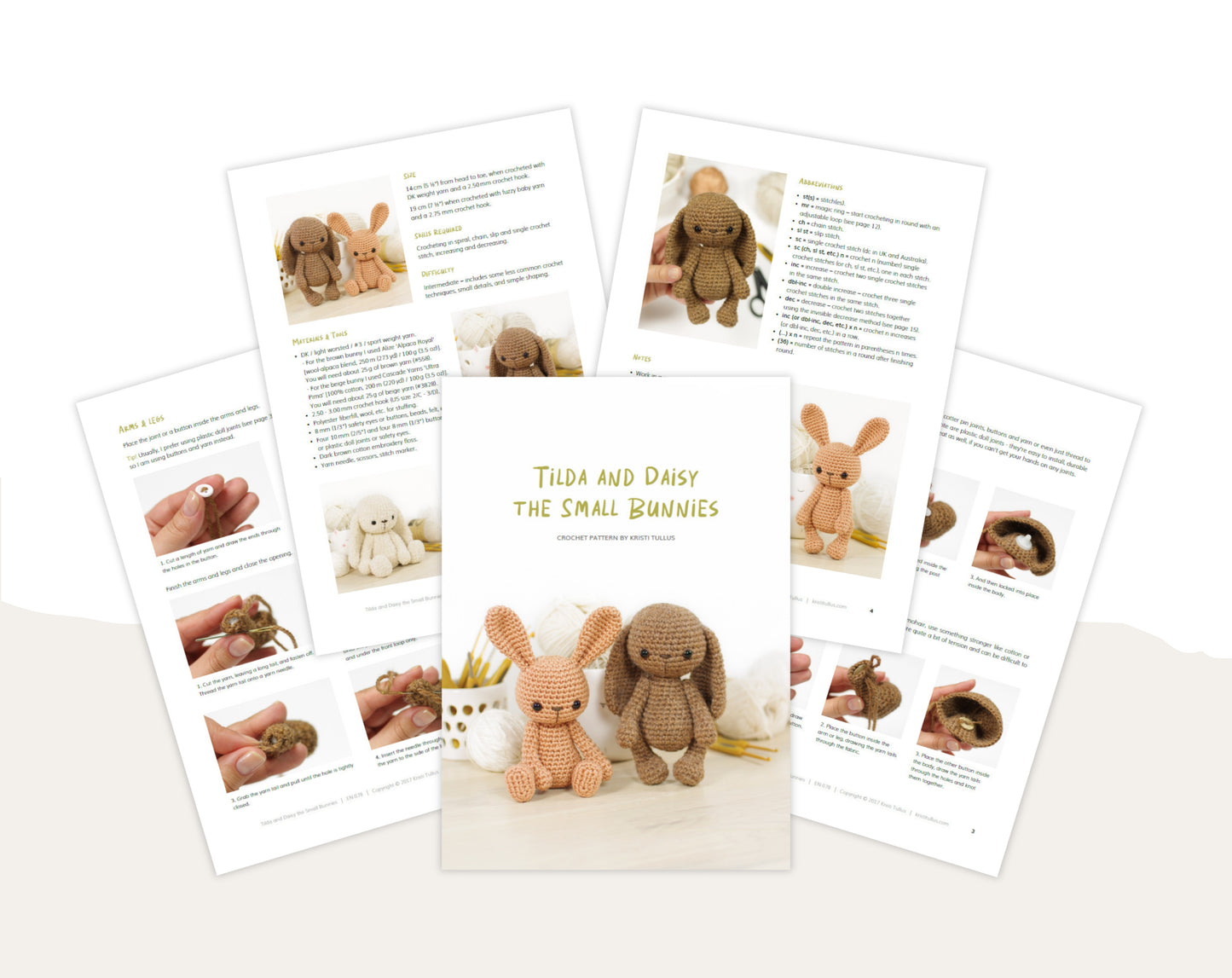 Crochet Pattern - Tilda and Daisy the Small Bunnies