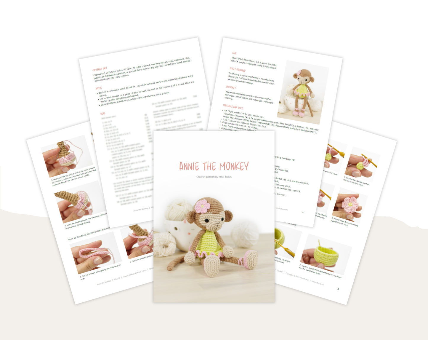 Crochet Pattern - Monkey Ballerina
